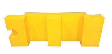 Lane divider "X-STRONG" 500 mm, yellow