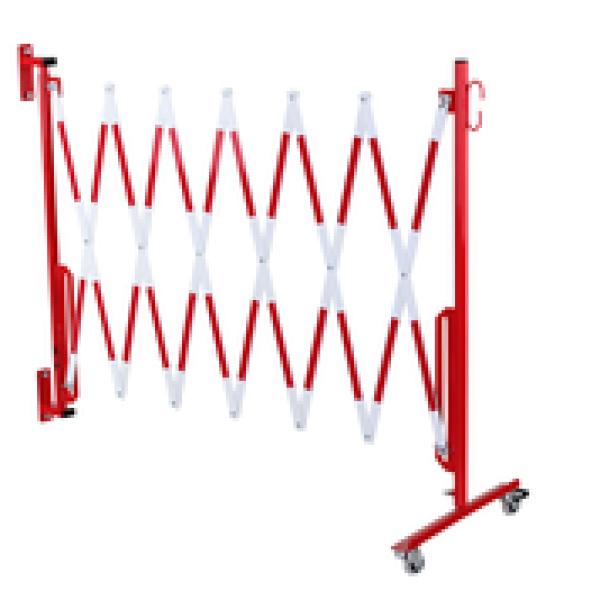 safety-gate-red-white-3,6-m-roller-feet-wall-attachment