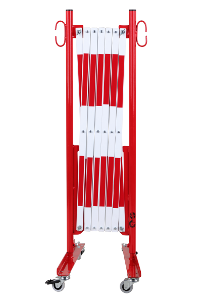 safety-gate-red-white-3,6-m-roller-feet-1